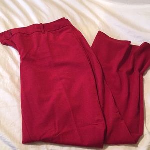 NY&Co red stretch dress pant